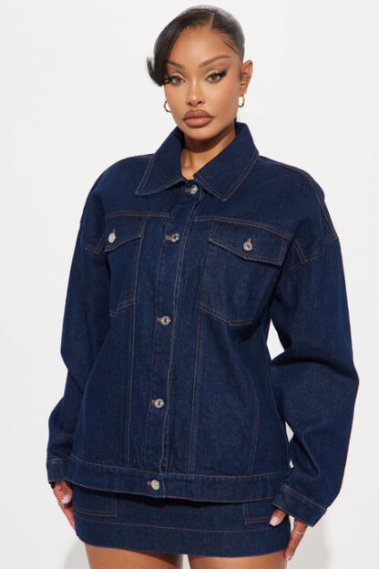 Campera Denim Oversize de Manga Larga - Image 2